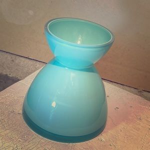 Decorative glassware vase Light blue
